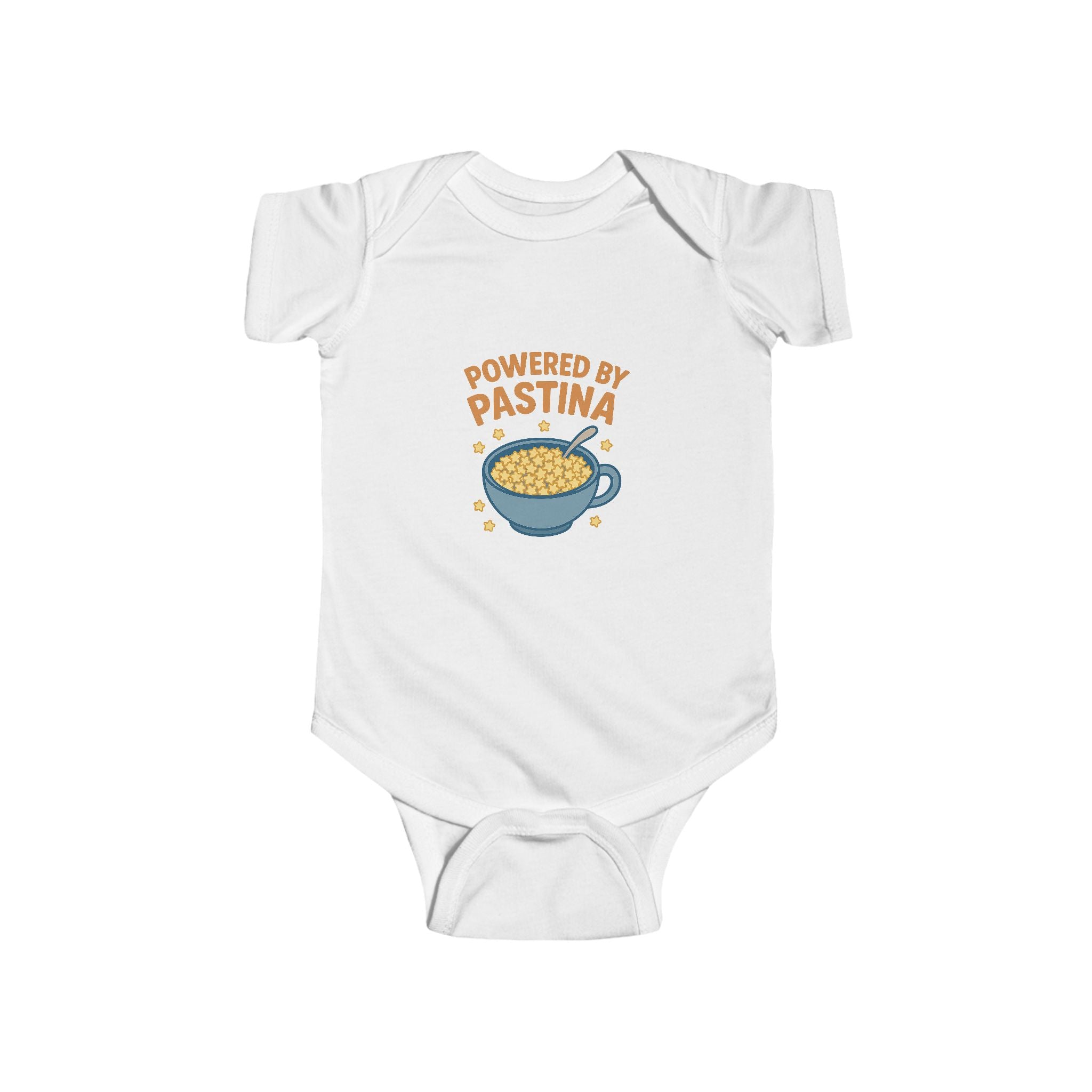 Powered by Pastina Baby Bodysuit, Short Sleeve Infant Outfit
