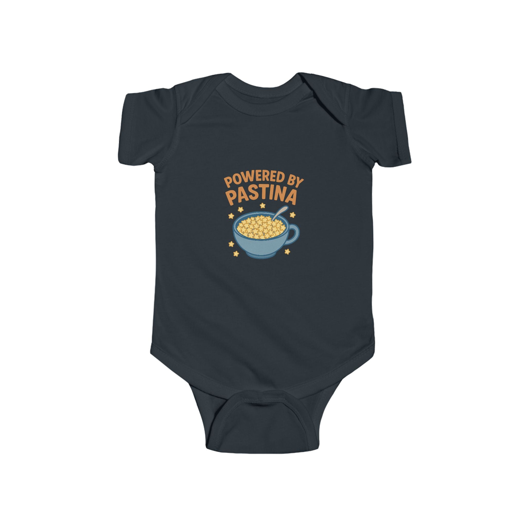 Powered by Pastina Baby Bodysuit, Short Sleeve Infant Outfit